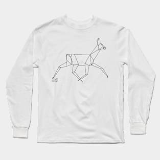 Origami Deer Long Sleeve T-Shirt